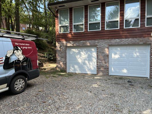 Two new garage doors installed in Gibsonia