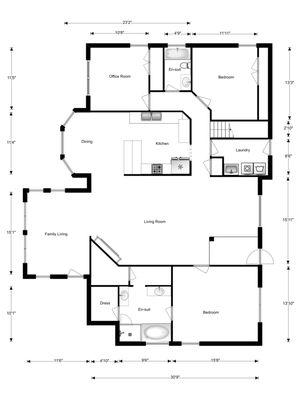 Receive measured floor plans of your property.