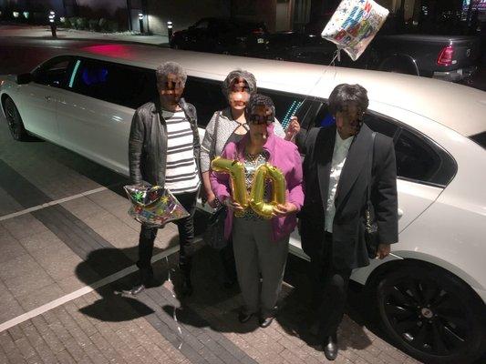 Santos Limousine provided VIP transport for my mother's special 70th birthday celebration.