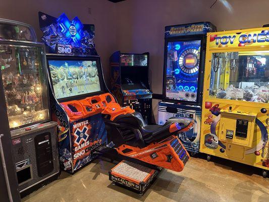 They have a game room to entertain kids and adults young at heart.