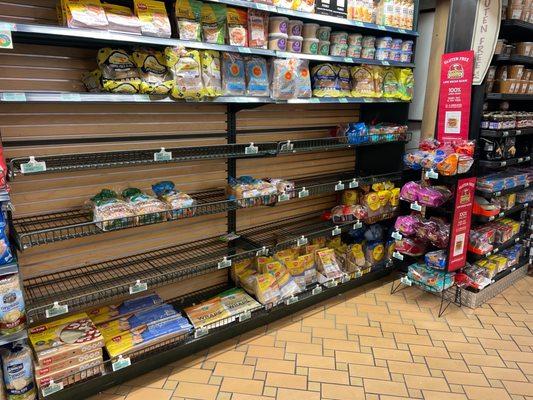 Bread aisle 930 on a Monday morning