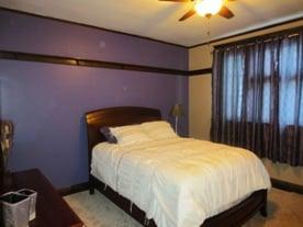 East Fork Room, located on the first floor with queen size bed, private bath with walk-in shower and corner tub.