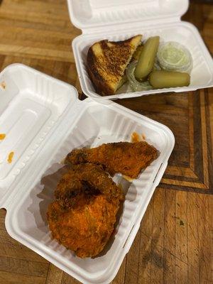 Hot chicken to go