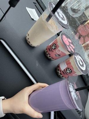 Jasmin Milk Tea Brown Sugar with Fresh Milk Taro Milk Tea