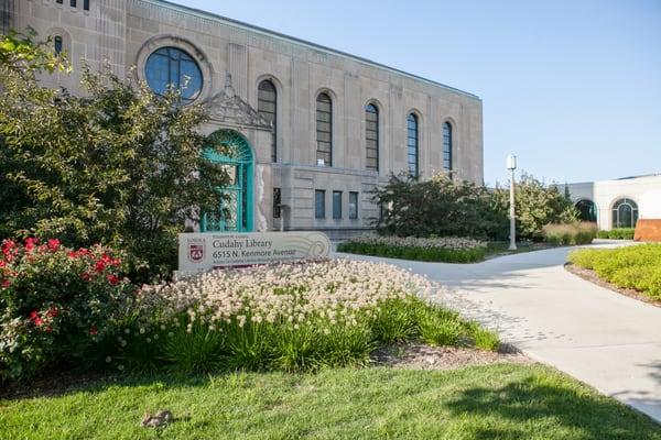 Cudahy Library and Donovan Reading Room entrance