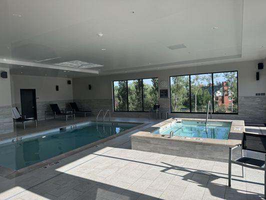 Indoor pool was murky the whole time and cold