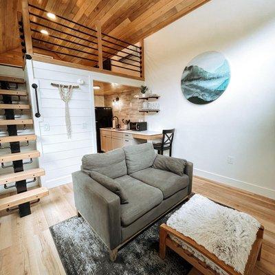 Tiny Home cabin interior living space