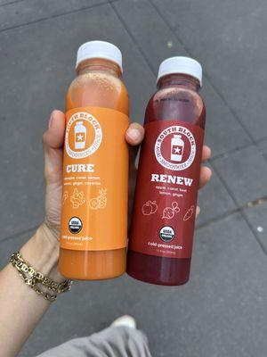 Two delicious juices