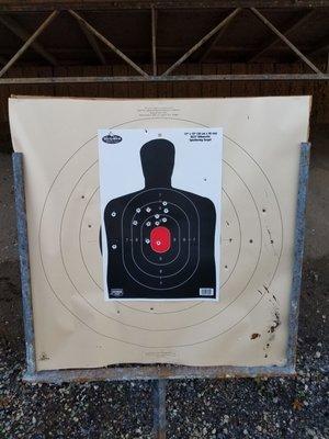 A little off center, but satisfied with the groupings (10/24/18)