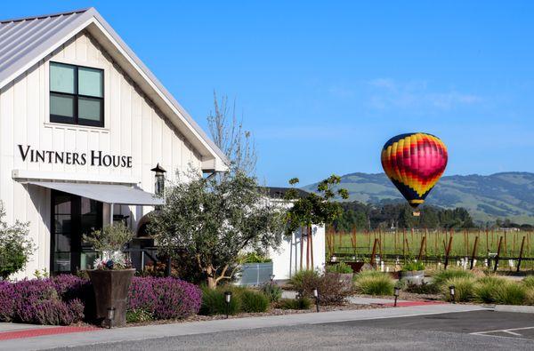 Sonoma Ballooning  dropping by for at visit to the Anaba Vintners House tasting room