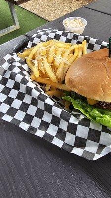 Crispy truffle fries. They could have been phenomenal, but they really need to change that fryer grease! Gross.