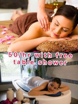 Grand Opening special $50/hr with free table shower