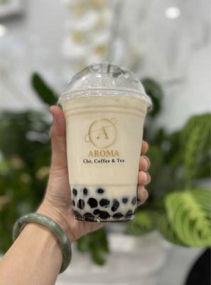 Jasmine Milk Tea with boba