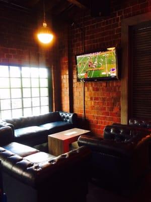 Cool couch areas to watch games!