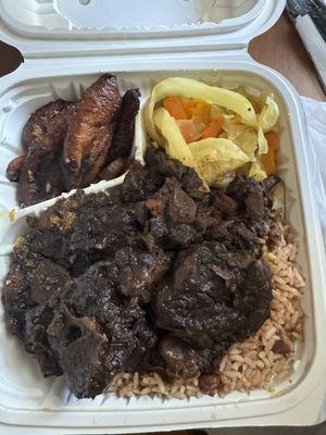 Oxtail dinner