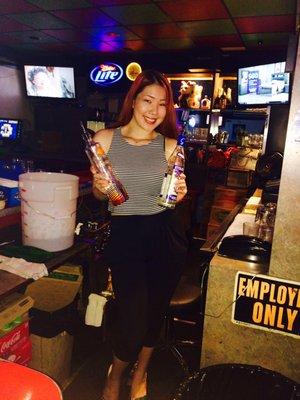 Beautiful Korean bartender