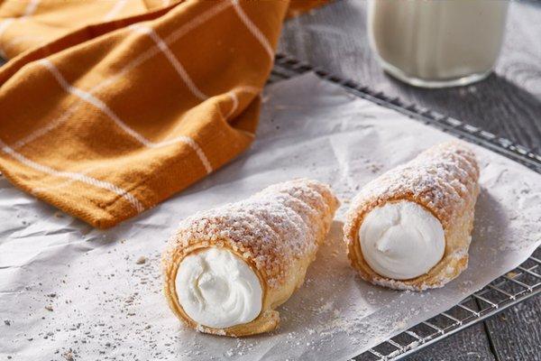 Come by today to try one of our delicious creme horns!