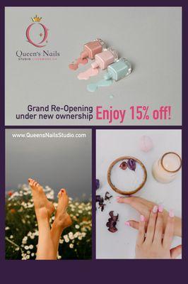 Book appointments at www.queensnailsstudio.com or call (925) 606-6784 ** 15% off all services when booked in November 2024