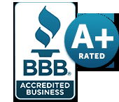 We are Proud to be Accredited by The Better Business Bureau with A+ Rating!