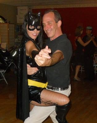 Even BatGrrl dances tango...with a rocket scientist.