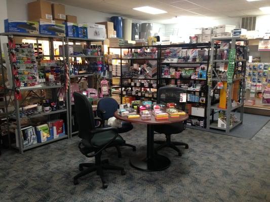 An Aladdin's Cave of office supplies.