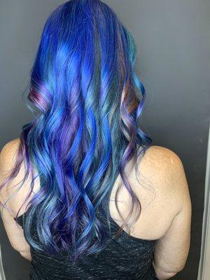 Vivid color at Cobalt hair apothecary