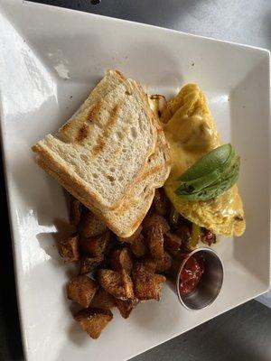 Chorizo omelette with potatoes - brunch special