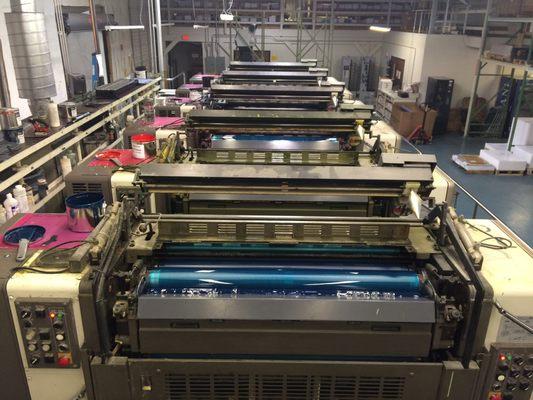 6-color 40" Press - Offset and UV capability