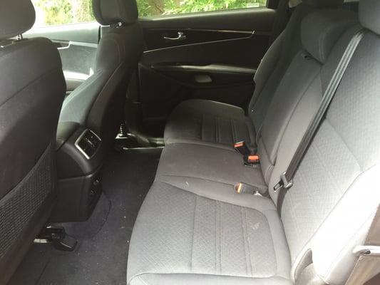 "Extremely dirty" back seat worth $50 clean up charge