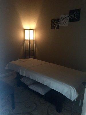 The massage rooms are large and clean with new massage tables and ceiling poles...if you enjoy 'deep tissue' massage.