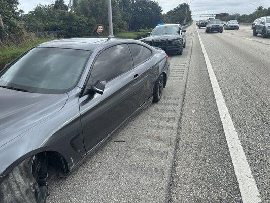 Two broken axels and they offered me 1.4K to fix the entire car. The damages are over 20k according to the body shop.