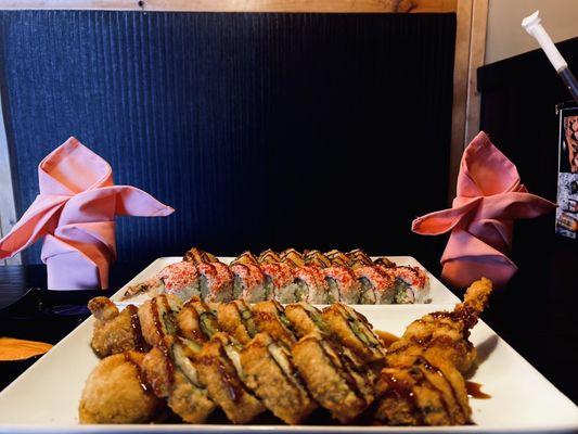 Shrimp Tempura, Crunch Shrimp Roll, Golden California Roll