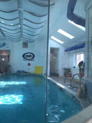 Clean indoor heated pool