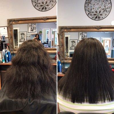 Helen's work. Before(left) and after(right). Fabulous job!!!!