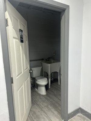 Restroom on site.