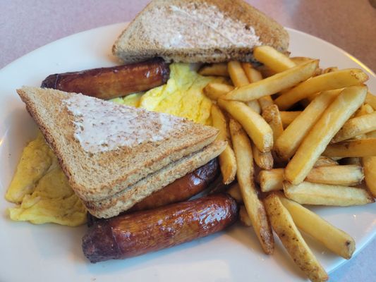 #2. Big Breakfast w/Sausage and French Fries