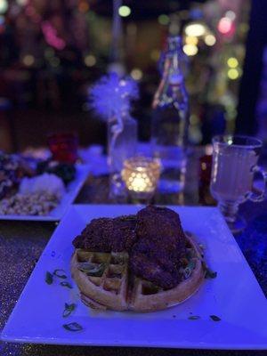 Chicken and waffles