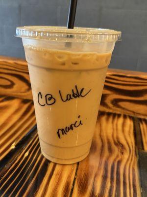 Crème Brûlée Latte iced