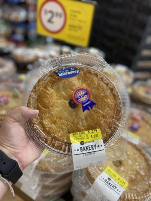 It's National Pie Day!!! Blueberry pie on sale for $2.99 this week @ Winn Dixie | Valrico | FL | 1/23/2021