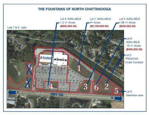 The Fountains of North Chattanooga, Hixson, TN - Land for Sale