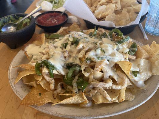 Chicken fajita nachos!