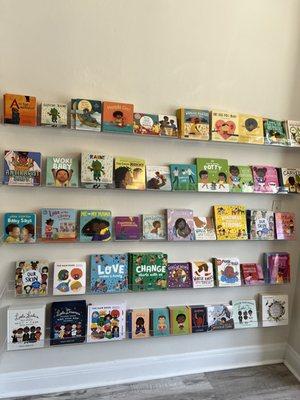 So many board book options, but also many books for other ages too! Love the selection and the topics of the books!