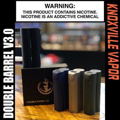 NEW NEW NEW!
#knoxvillevapor #TSFA #LeadByExample #VTA #No2Minors #christmas #giftcards #doublebarrel