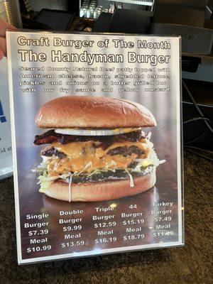 Burger of the Month