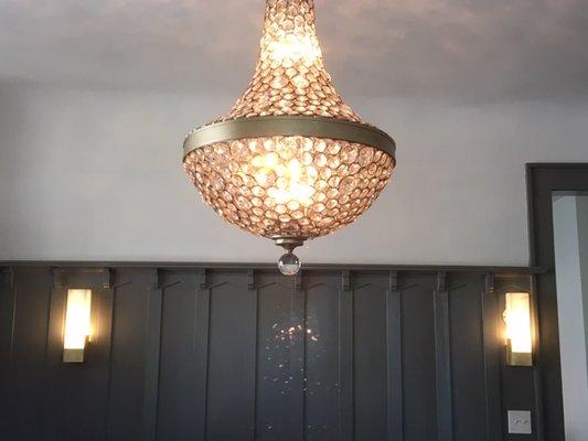 Large Chandelier Installation