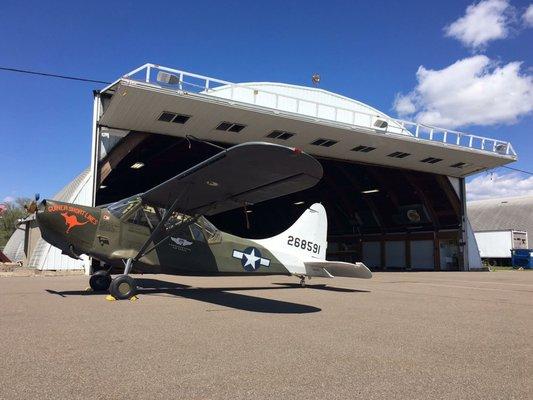 The L-5 out on the ramp at the museum