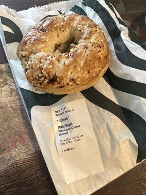 Plain bagel?