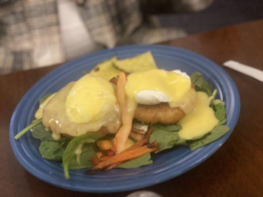 Crab cake Benedict was bad to the bone!  And I'm from a coastal city...