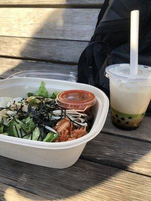 Bibimbap and Korean Tiger Boba