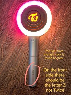 More on what to look at for FAKE twice light stick